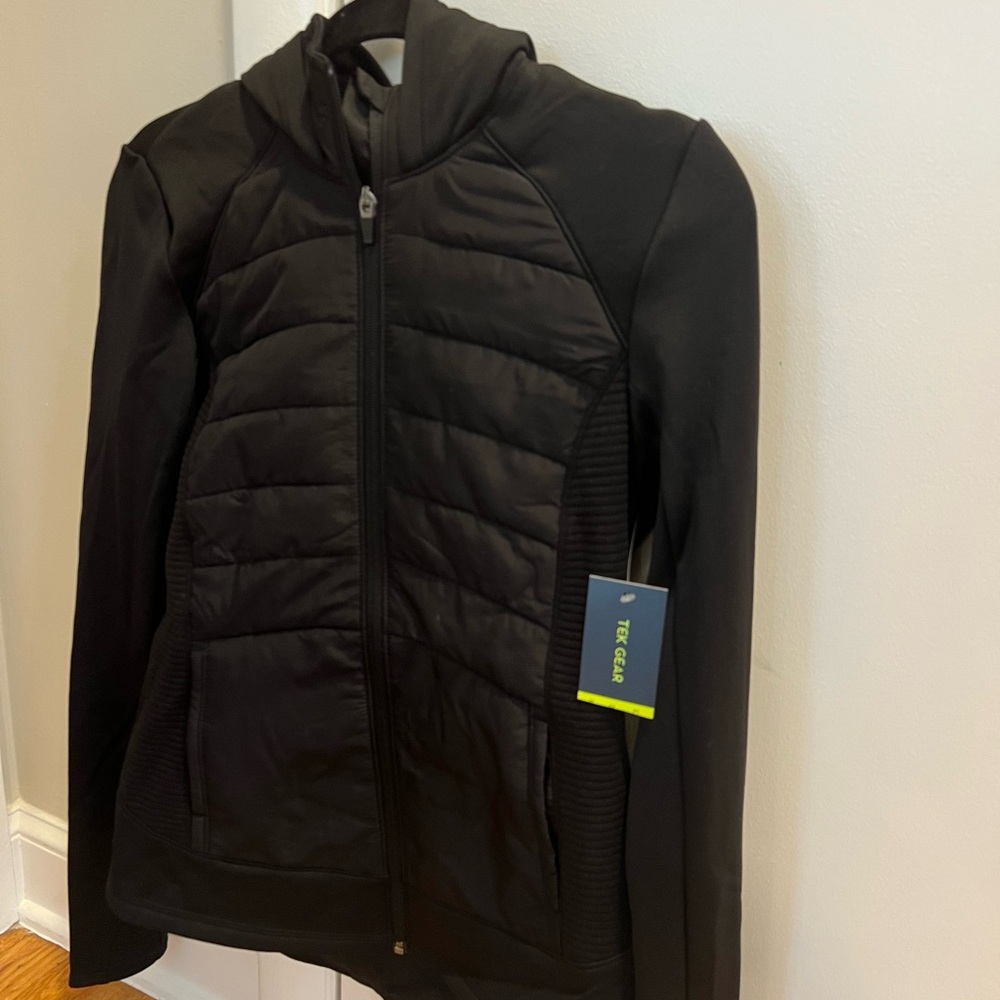 Sleek black zip jacket
